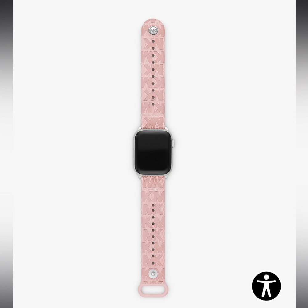 Michael Kors Pavé Rose Gold-Tone and Logo Strap for Apple Watch® Gift Set NWT - Picture 3 of 11